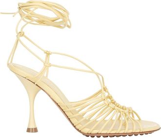 Bottega Veneta Womens Lambskin Dot Leather Sandal (Authentic Pre-Loved)