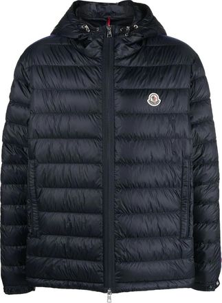Moncler Moncler Agout Pufferjacke mit Logo-Patch