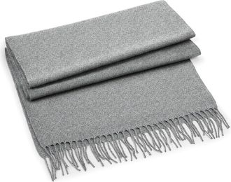 Generic Personalised Embroidered Initial Adult Scarf, Perfect for Birthdays & Christmas (Grey)