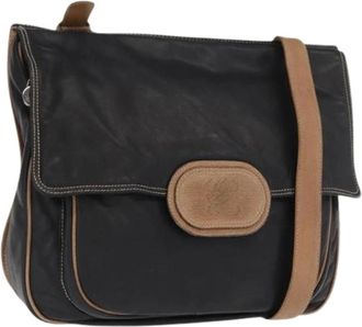 Loewe Pre-owned Cross Body Bags, female, Black, Size: ONE SIZE Pre-owned Leather Crossbody Bag