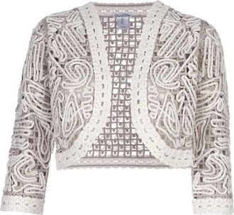Oscar De La Renta bolero - Bianco