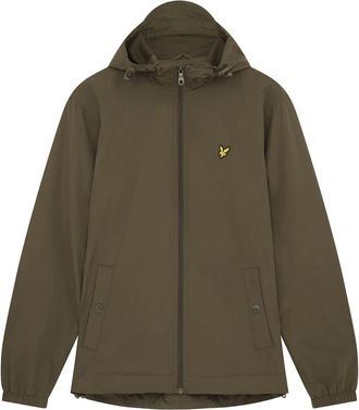 Lyle & Scott Mid Jassen Zip Through Hooded Jacket - Heren - Zomerjassen - Groen - XS - Jassen