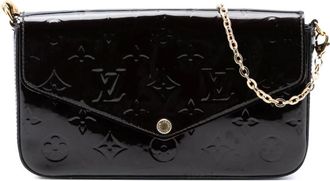 Louis Vuitton Pre-owned Shoulder Bags, female, Purple, Size: ONE SIZE Pre-owned Monogram Vernis Pochette