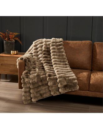 Frye Haze Channel Fluffy Throw