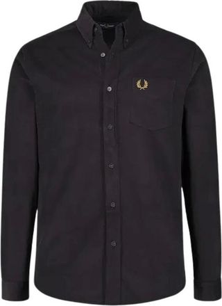Fred Perry Camicia Needle Cord - - Shirts - Uomo - Nero - L