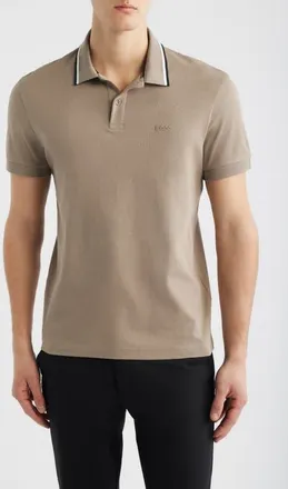 BOSS Paddy Cotton Polo in Light/pastel Green at Nordstrom, Size Xx-Large