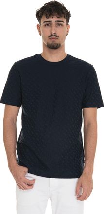 BOSS T-shirt girocollo mezza manica H-THOMPSON80 Blu BOSS Uomo