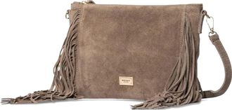 Marc Ellis fringed shoulder bag - women - Calf Suede - One Size - Neutrals