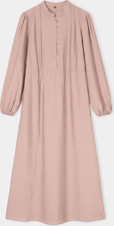 Trendyol Modest Dames Beige Effen Maxi Lang Skater Modest Jurken