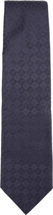 Emporio Armani Klassieke Zijden Stropdas - Heren - Stropdassen - Blauw - ONE Size - Accessoires