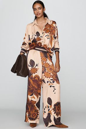 Conditions Apply Imara Satin Wide-Leg Pants