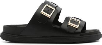 Birkenstock St Barths Exquisite - Dames - Sandalen - Zwart - 36 EU - Leer - Schoenen