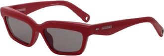 Jacquemus Stijlvolle zonnebril voor een coole look - Heren - Zonnebrillen - Rood - ONE Size - Accessoires
