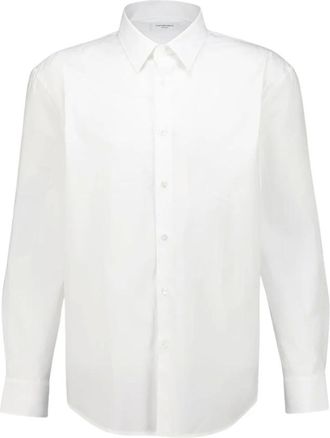 Saint Laurent Oversized Katoenen Poplin Shirt - Heren - Overhemden - Wit - Maat: XL Katoen