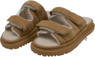 Dior Dioract Beige Goatskin Sandals