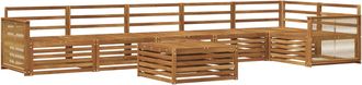 vidaXL Conjunto De Sof&aacute;s De Exterior 7 Uds. Natural Vidaxl