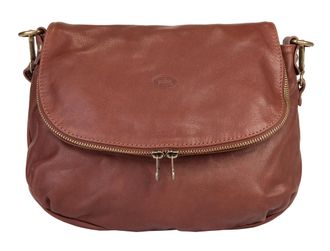 Pik&eacute; Umh&auml;ngetasche PIK&Eacute;, Damen, Gr. B/H/T: 29cm x 24cm x 8cm onesize, braun, Leder, gepflegt, Taschen Umh&auml;ngetasche, echt Leder, Made in Italy