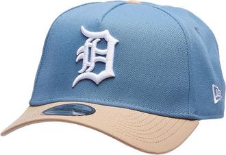 New Era Womens Detroit Tigers Tigers 9FORTY A-Frame Cap - Adult Faded Blue/Caramel