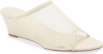 Aeyde Suzanne Wedge Sandal in Creamy at Nordstrom, Size 40