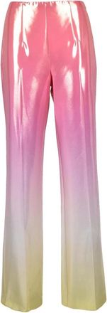Patrizia Pepe Elegante Polyester Elastaan Broek - Dames - Wijde Broeken - Veelkleurig - XS - Polyester - Broeken