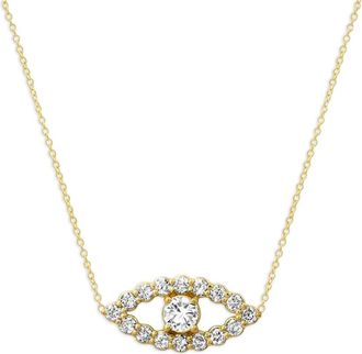 Jennifer Meyer Open Evil Eye diamond necklace - Gold
