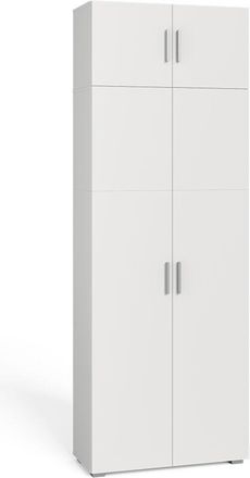 Vicco Scaffale per file Frank, Bianco, 80 x 182.4 cm con estensione dellarmadio