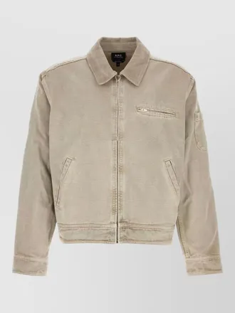 A.P.C. denim single breasted coat
