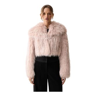 Patrizia Pepe Giacca corta soffice - - Jackets - Donna - Rosa - XS