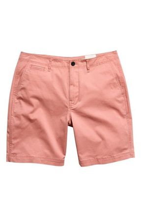 Billy Reid Stretch Cotton Chino Shorts in Salmon at Nordstrom, Size 31