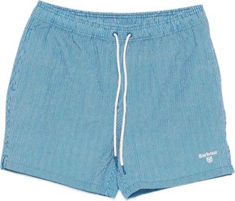Barbour Badmode, Heren, Blauw, XL, Polyester, Somerset Pinstripe Zwembroek