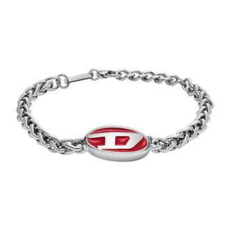 Diesel RVS armband voor mannen - Heren - Armbanden - Grijs - ONE Size - Accessoires