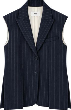 SOLOTRE Gilet - Dames - Bodywarmers - Blauw - XL - Jassen