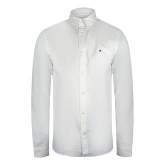 Tommy Hilfiger Heren Klassiek Oxford Overhemd (Wit)