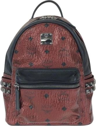 MCM Zaino Pre-owned - - Pre-owned - Donna - Rosso - ONE SIZE