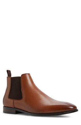 Aldo Sosa Leather Chelsea Boot in Cognac at Nordstrom, Size 10.5