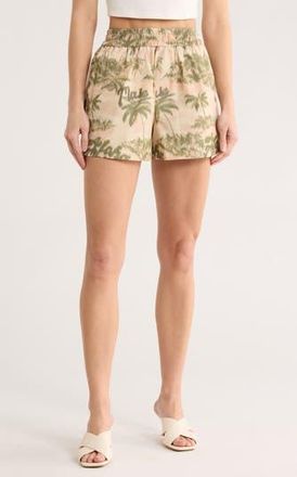 Maje Loha Shorts in Imprime Aloha Beige/Khaki at Nordstrom Rack, Size 8 Us / 40 Fr