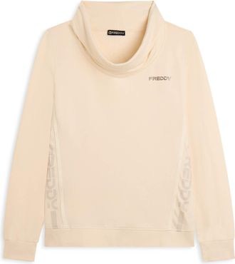 Freddy Felpa da donna con grafica e cuciture oblique