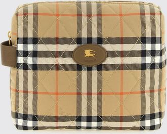 Burberry Pochette trapuntata da bambino in nylon con motivo Vintage Check