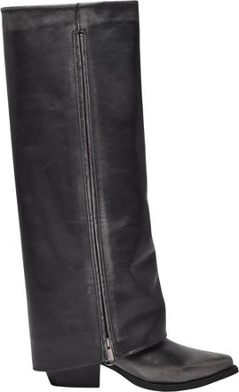 M&eacute;tisse Texan Boot - Dames - Cowboylaarzen - Grijs - 40 EU - Leer - Schoenen