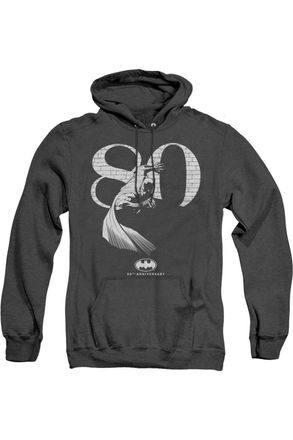 Gildan Batman 80 Wall Adult Heather Hoodie / Hooded Sweatshirt