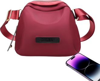 Generic Shoulder Bucket Bag,Adjustable Strap Lightweight Chest Bag For Women | Large Capacity Zipper Chest Purse Traveling Shopping, Burgundy large, Refer to 