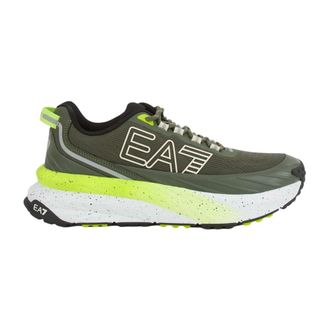 Emporio Armani Sneaker Verde - Heren - Sneakers - Groen - 44 EU - Polyester - Schoenen
