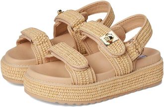 Steve Madden Bigmona Womens Sandals Natural Raffia : 9.5 M, Synthetic