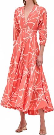 Alexis Bimini Midi Dress In Coral