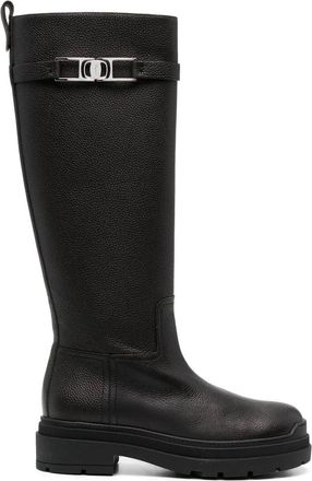 Ferragamo Ferragamo Ryder Knee-Length Leather Boots