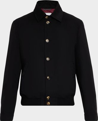 Brunello Cucinelli Mens Water-Resistant Shirt Jacket