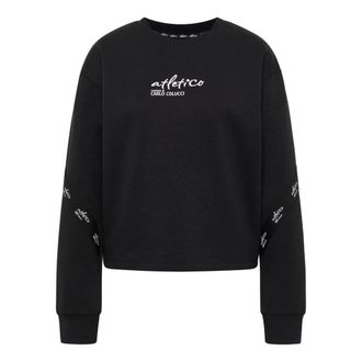 Carlo Colucci Atletico Sweatshirt - Dames - Sweatshirts - Zwart - L - Katoen - Hoodies & sweatvesten