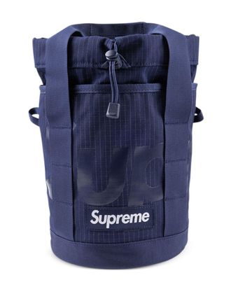 SUPREME Clutch ripstop con logo - Blu