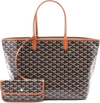Goyard St. Louis PM Tote Bag PVC Canvas Leather