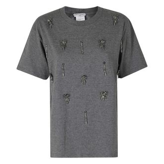 Isabelle Blanche T-shirt con maniche a sbuffo - - Tops - Donna - Grigio - S